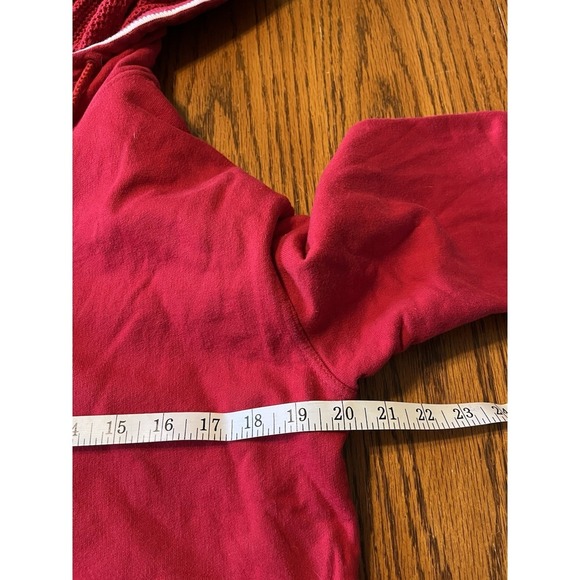 Ralph Lauren Jeans Co. Red cotton hoodie zip up jacket size Petite Medium - Picture 10 of 11